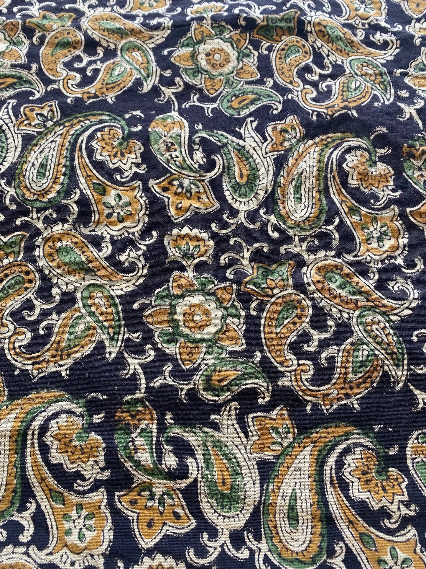 58" inches Indian Hand Block Print Fabric, Indian Linen Fabric, Block Print Fabric, Designer Floral Printing Fabric, Upholstery fabric,