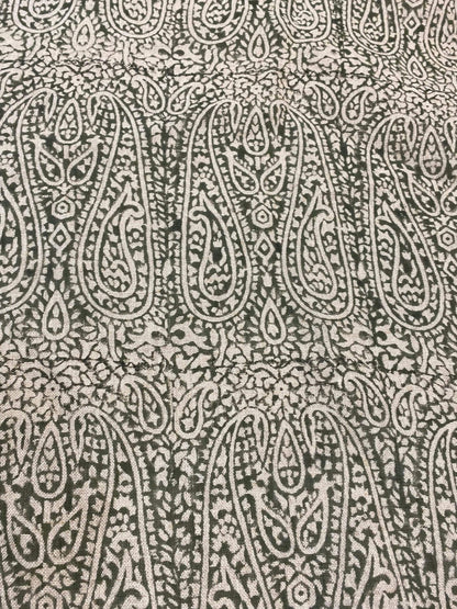 58" inches Indian Hand Block Print Fabric, Indian Linen Fabric, Block Print Fabric, Designer Floral Printing Fabric, Upholstery fabric,