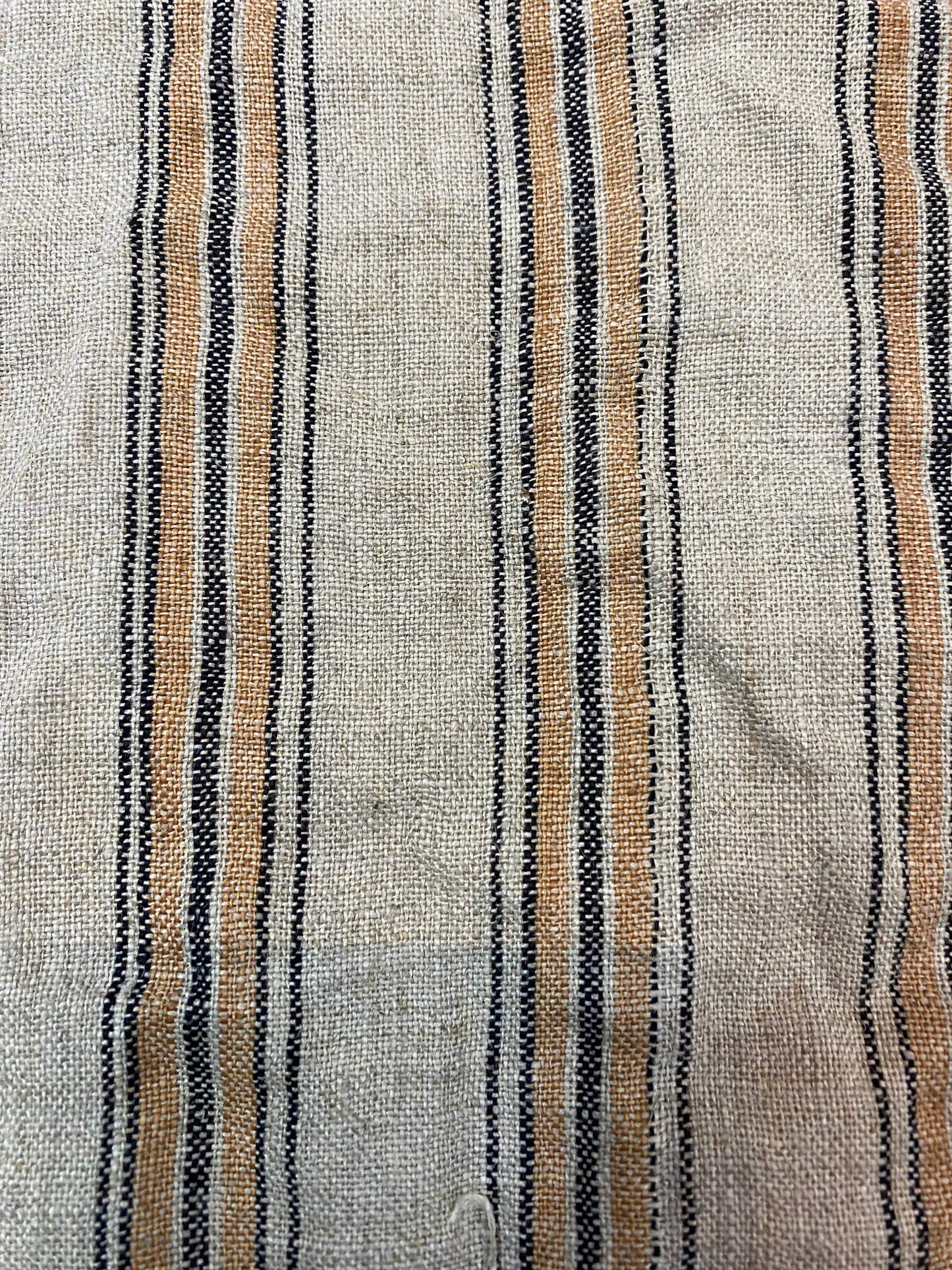 Browne and white Ticking Stripe Upholstery Fabric//Stripe Upholstery Fabric// Browne and white Fabric by the Yard, Pillow cover - Maple Village Lane