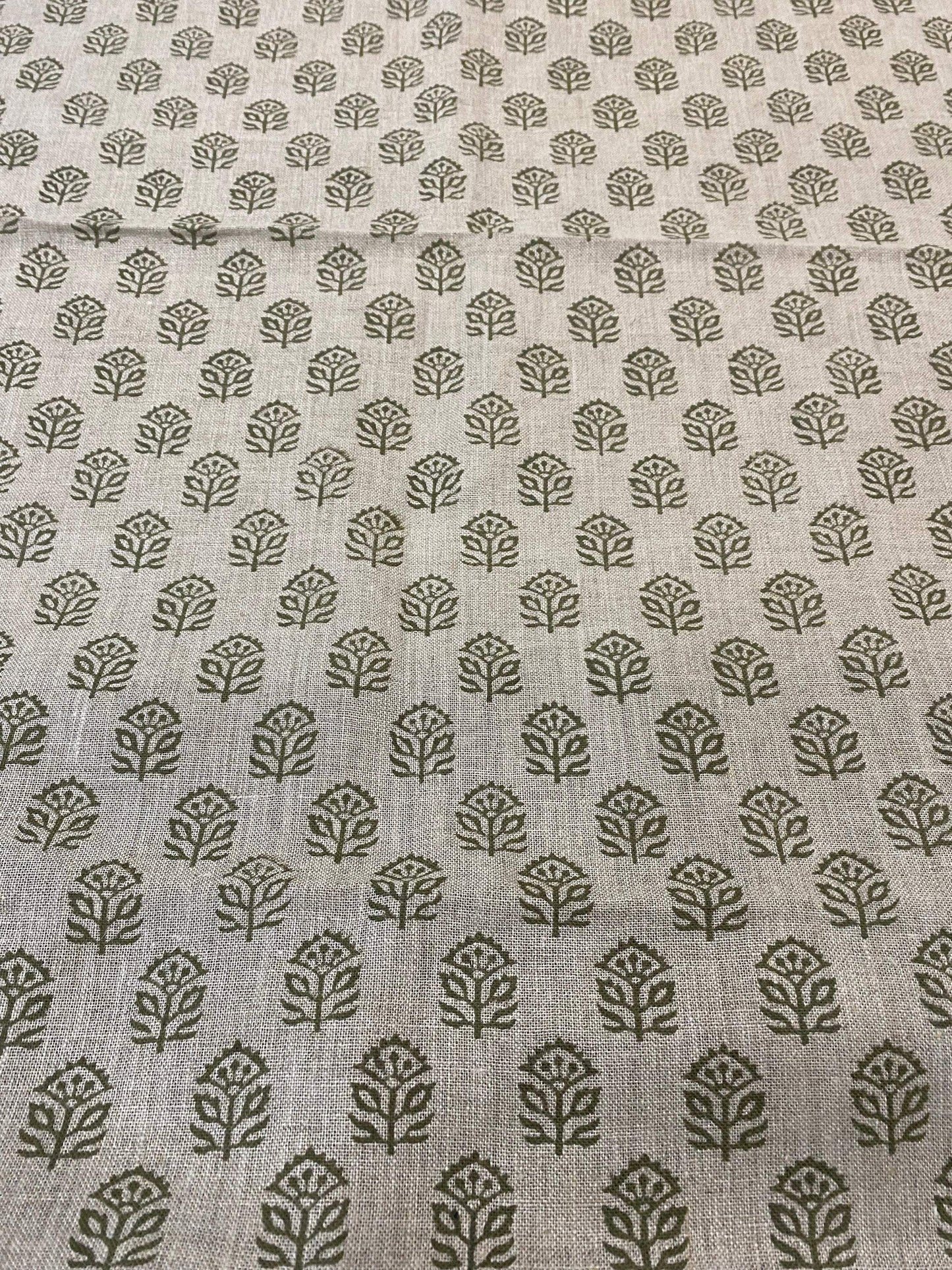 58" inches Indian Hand Block Print Fabric, Indian Linen Fabric, Block Print Fabric, Designer Floral Printing Fabric, Upholstery fabric, - Maple Village Lane