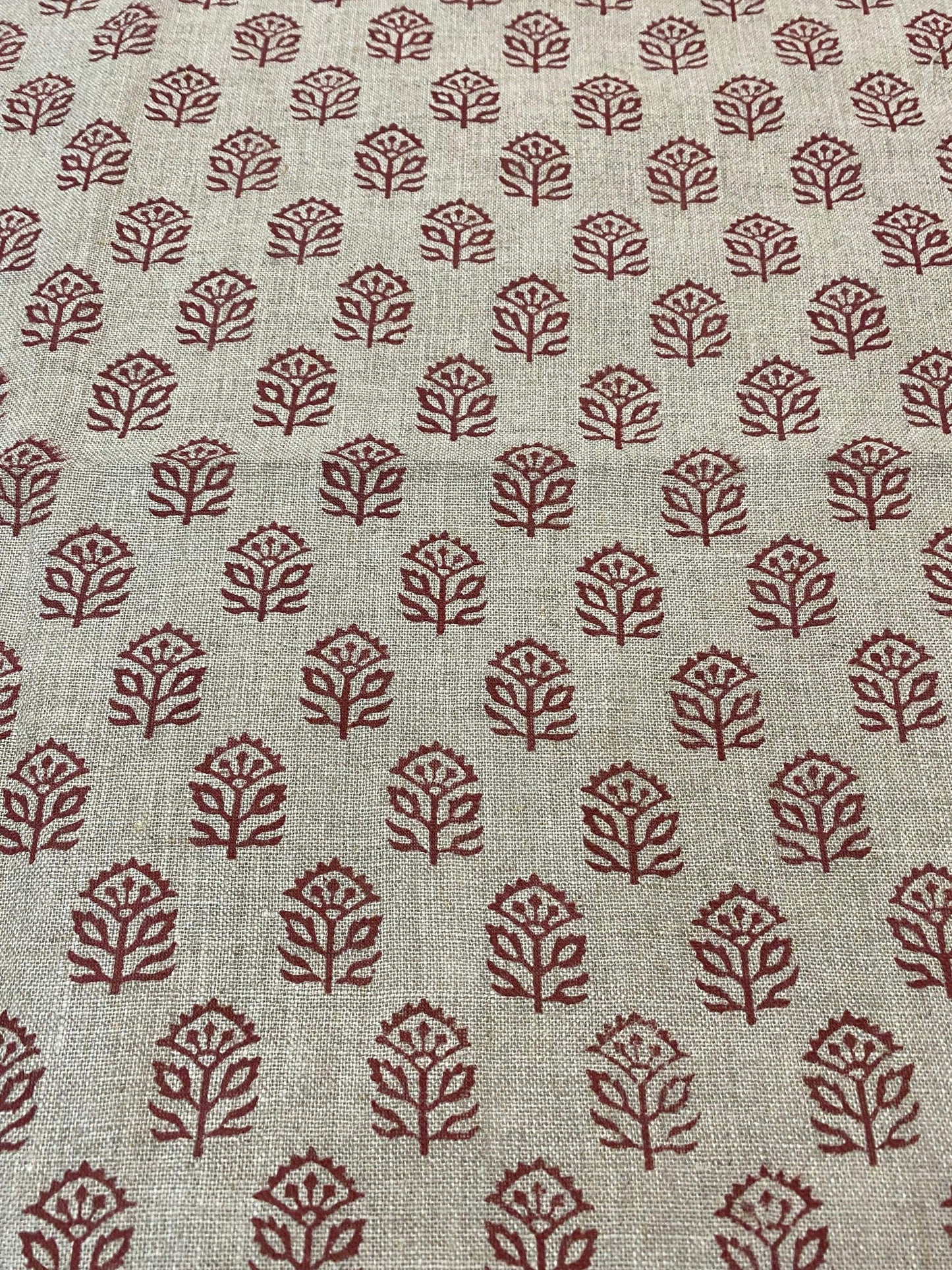 58" inches Indian Hand Block Print Fabric, Indian Linen Fabric, Block Print Fabric, Designer Floral Printing Fabric, Upholstery fabric,