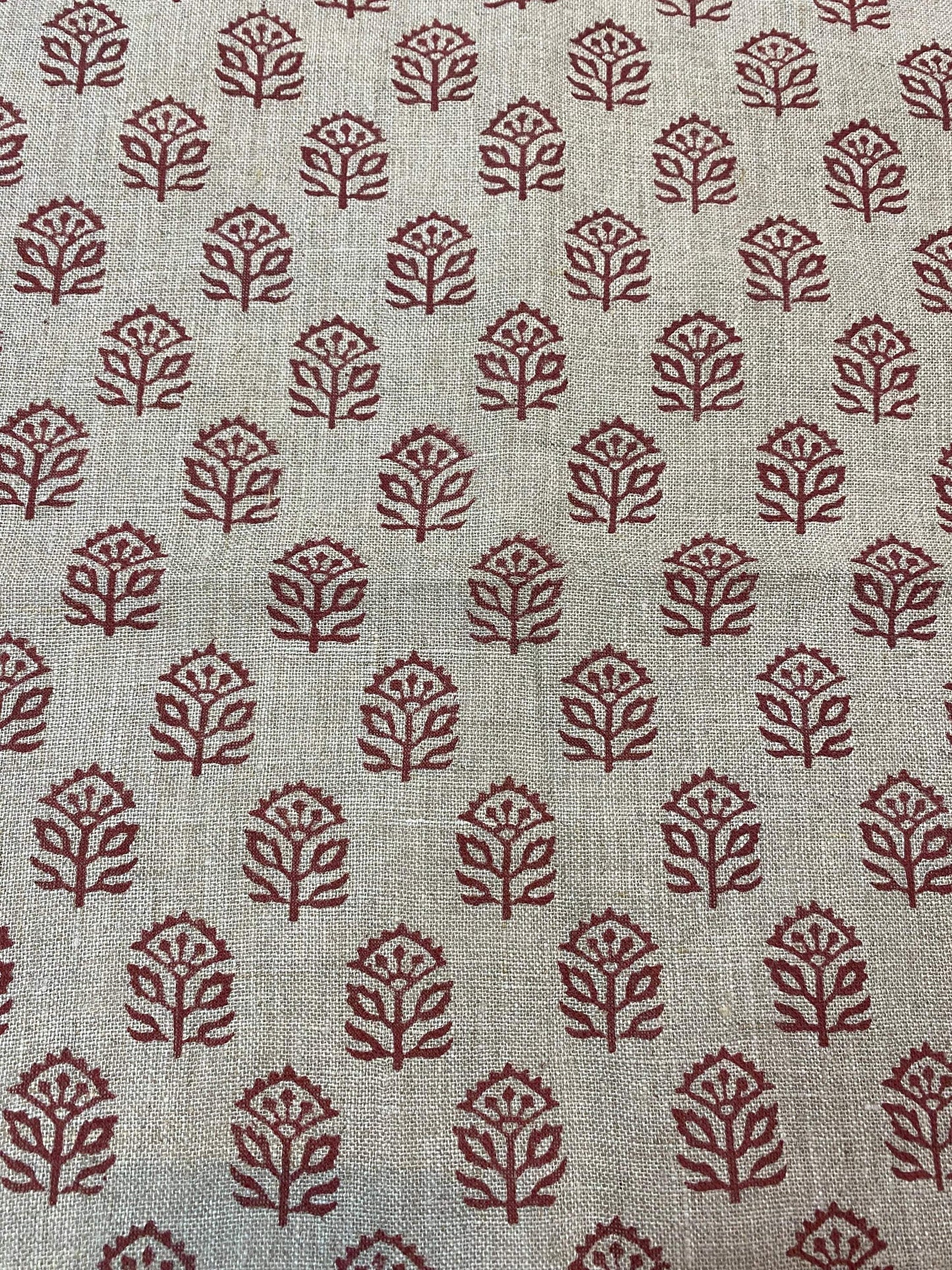 58" inches Indian Hand Block Print Fabric, Indian Linen Fabric, Block Print Fabric, Designer Floral Printing Fabric, Upholstery fabric,