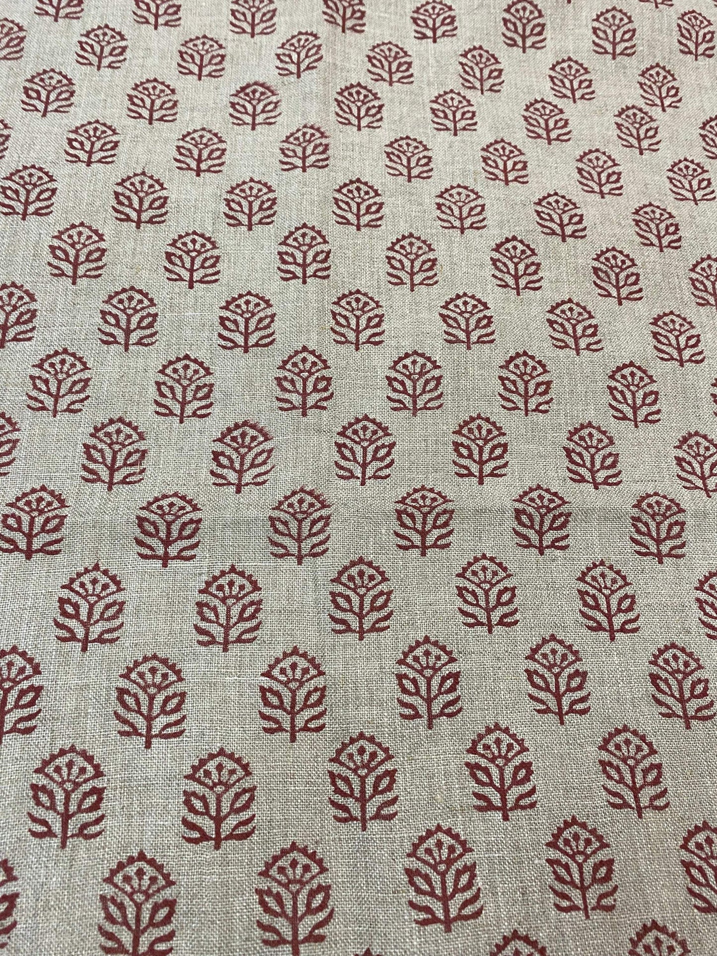 58" inches Indian Hand Block Print Fabric, Indian Linen Fabric, Block Print Fabric, Designer Floral Printing Fabric, Upholstery fabric,