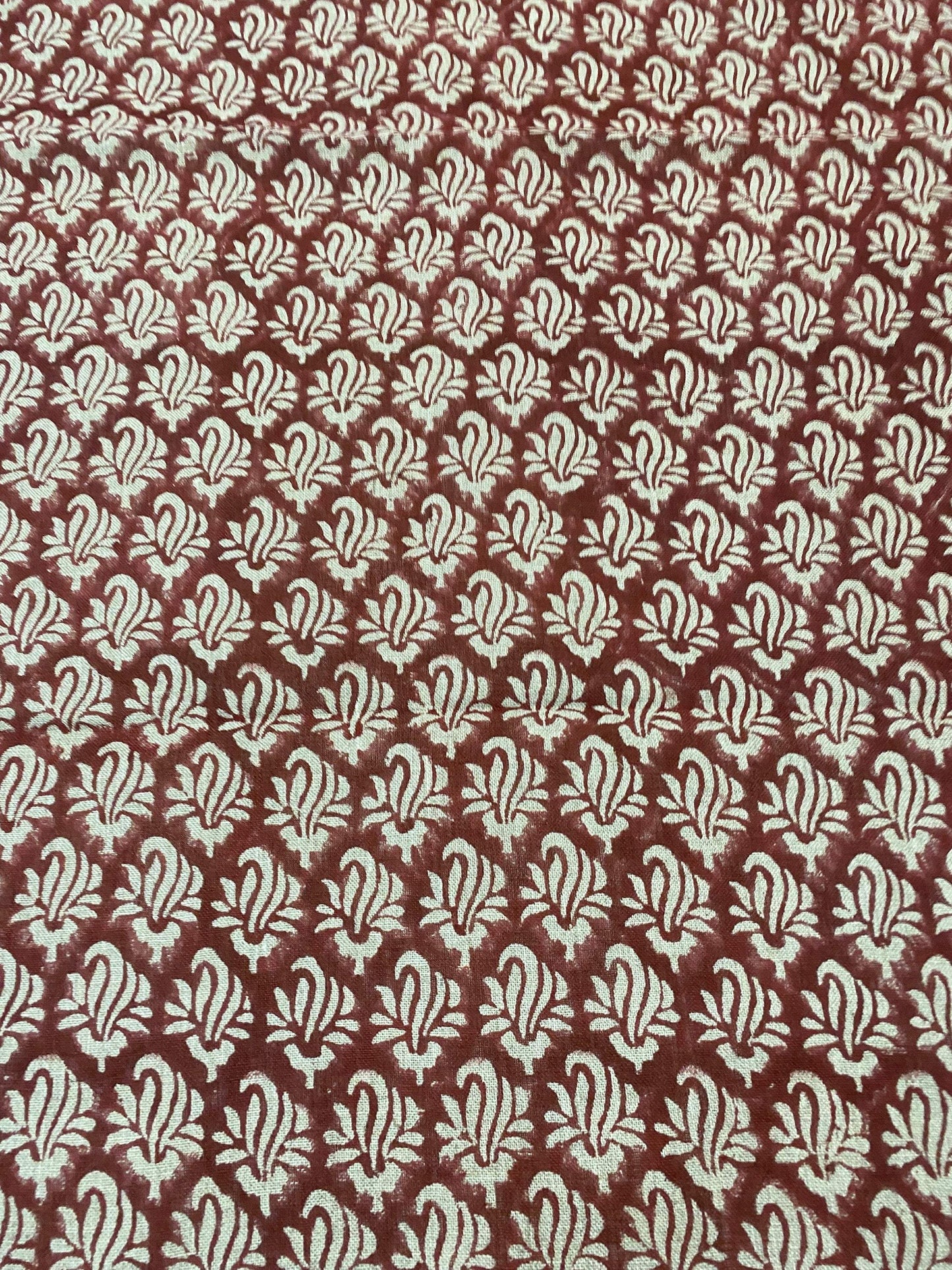 58" inches Indian Hand Block Print Fabric, Indian Linen Fabric, Block Print Fabric, Designer Floral Printing Fabric, Upholstery fabric,