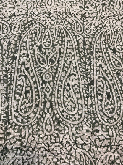 58" inches Indian Hand Block Print Fabric, Indian Linen Fabric, Block Print Fabric, Designer Floral Printing Fabric, Upholstery fabric,