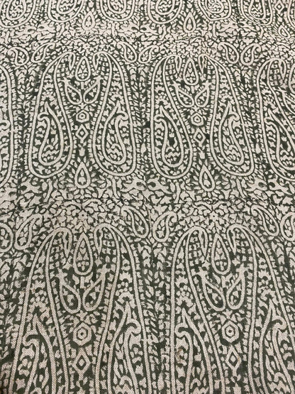 58" inches Indian Hand Block Print Fabric, Indian Linen Fabric, Block Print Fabric, Designer Floral Printing Fabric, Upholstery fabric,