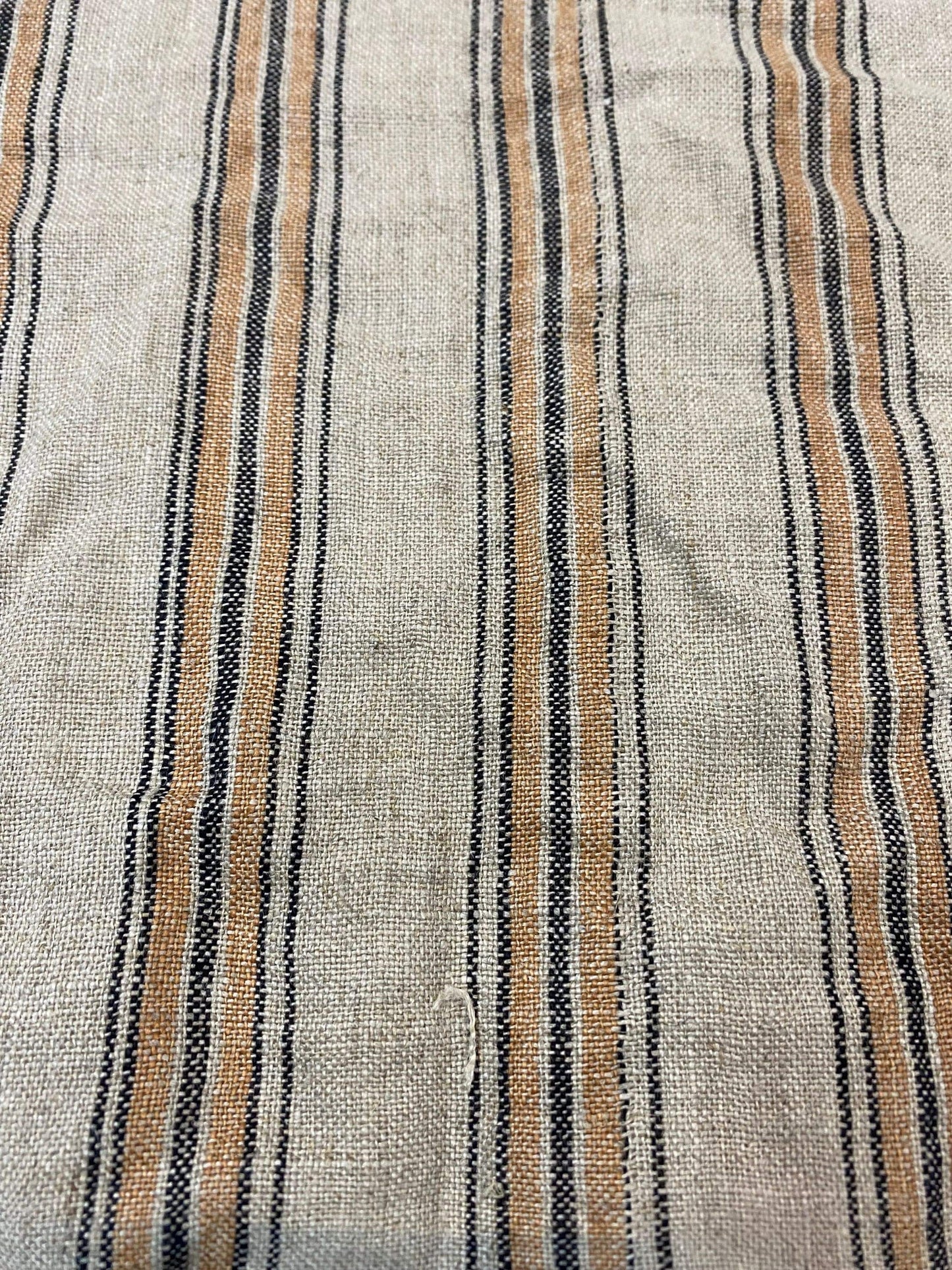 Browne and white Ticking Stripe Upholstery Fabric//Stripe Upholstery Fabric// Browne and white Fabric by the Yard, Pillow cover - Maple Village Lane