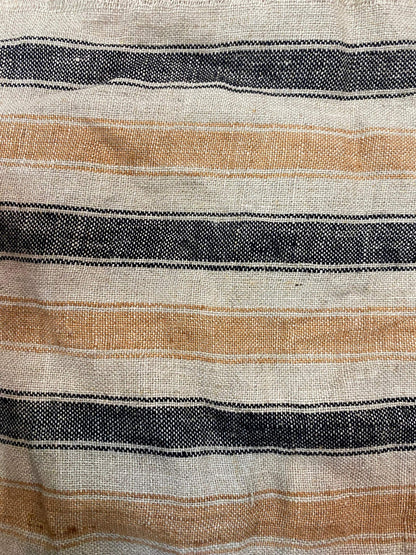 Browne and Black Ticking Stripe Upholstery Fabric//Stripe Upholstery Fabric// Browne and Black Fabric by the Yard, Pillow cover - Maple Village Lane