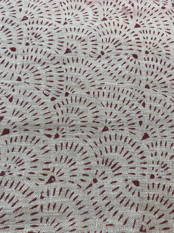58" inches Indian Hand Block Print Fabric, Indian Linen Fabric, Block Print Fabric, Designer Floral Printing Fabric, Upholstery fabric, - Maple Village Lane