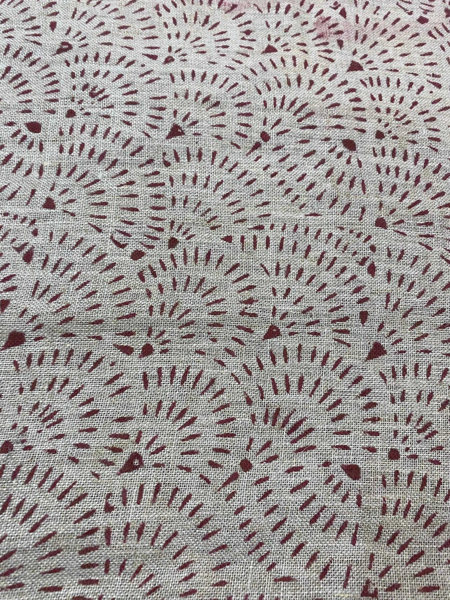 58" inches Indian Hand Block Print Fabric, Indian Linen Fabric, Block Print Fabric, Designer Floral Printing Fabric, Upholstery fabric, - Maple Village Lane