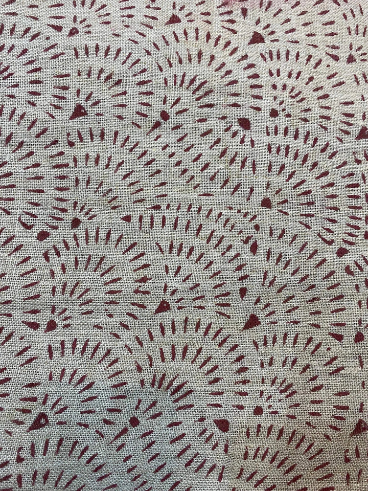 58" inches Indian Hand Block Print Fabric, Indian Linen Fabric, Block Print Fabric, Designer Floral Printing Fabric, Upholstery fabric, - Maple Village Lane
