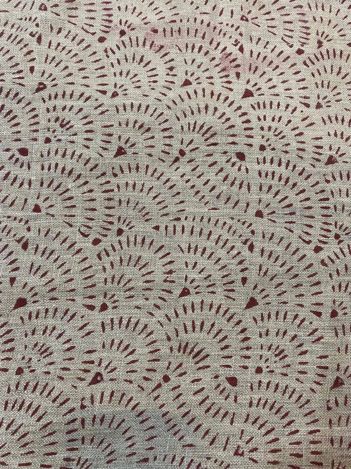 58" inches Indian Hand Block Print Fabric, Indian Linen Fabric, Block Print Fabric, Designer Floral Printing Fabric, Upholstery fabric, - Maple Village Lane