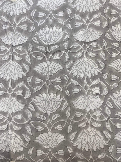 Indian Cotton Block Print Fabric by the Yard -Sewing and Quilting Fabric - Maple Village Lane