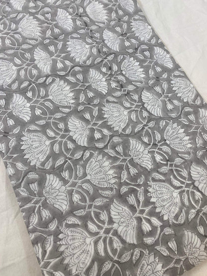 Indian Cotton Block Print Fabric by the Yard -Sewing and Quilting Fabric - Maple Village Lane