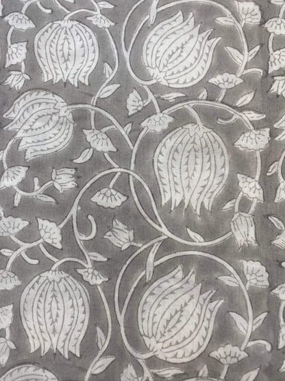 Indian Cotton Block Print Fabric by the Yard -Sewing and Quilting Fabric - Maple Village Lane