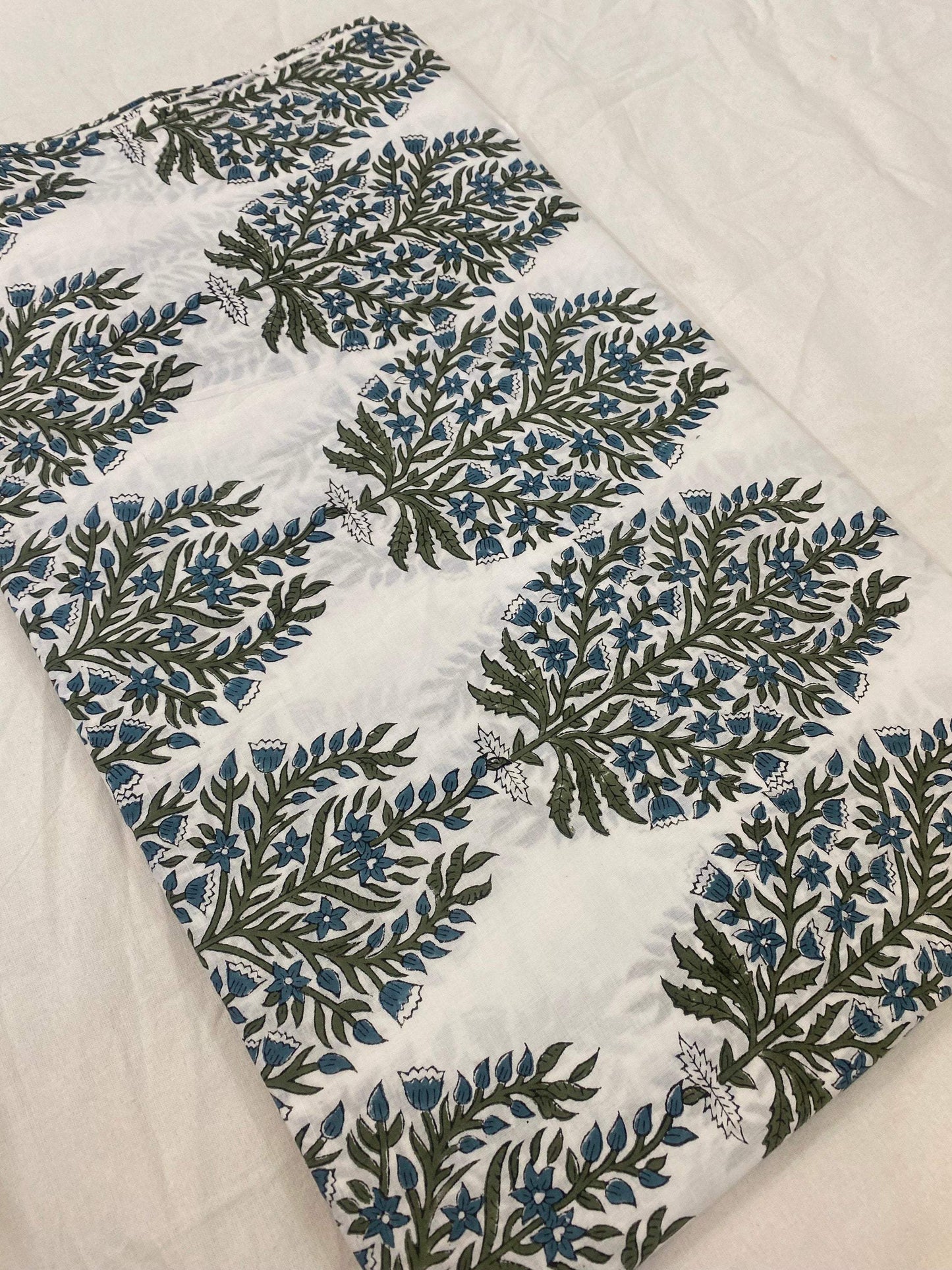 floral print cotton fabric block print fabric dress Vegetable dyed Indian fabric robe fabric by yard womens clothing Sewing Fabric, - Maple Village Lane