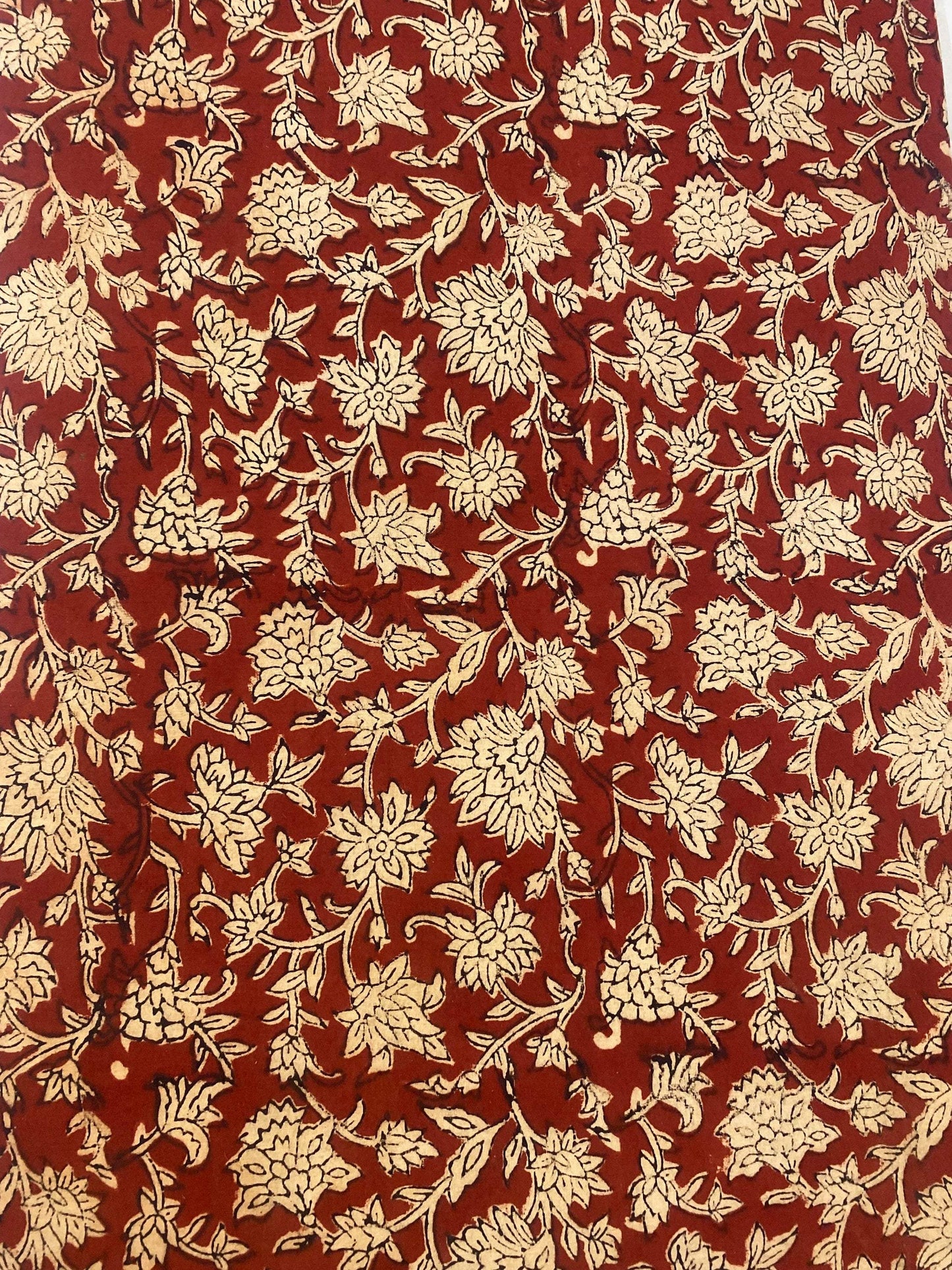 Indian Cotton Block Print Fabric by the Yard -Sewing and Quilting Fabric - Maple Village Lane