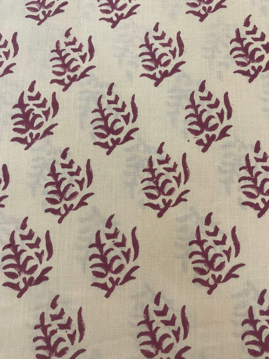 Cotton fabric, Fabric by yard, Hand printed fabric, Block Print Fabric, Indian Fabric