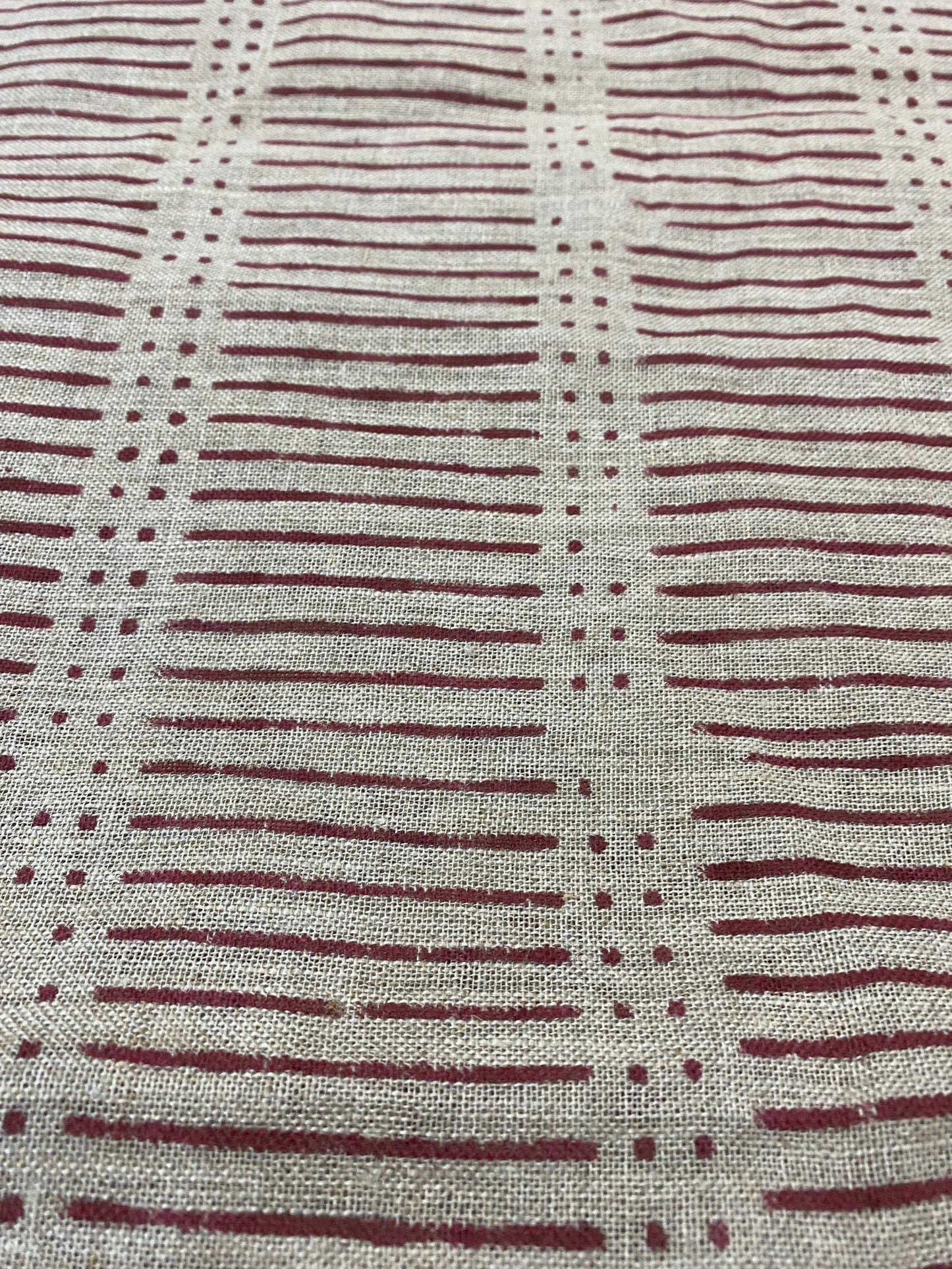 Linen fabric, Fabric by yard, Hand printed fabric, Block Print Fabric, Indian Fabric