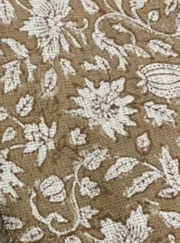 Adrian Hand Block Printed Linen Fabric