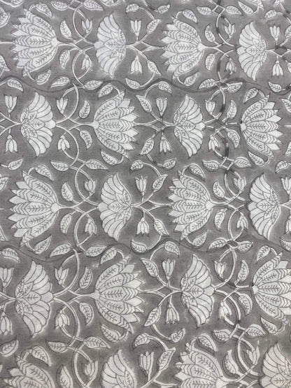 Indian Cotton Block Print Fabric by the Yard -Sewing and Quilting Fabric - Maple Village Lane