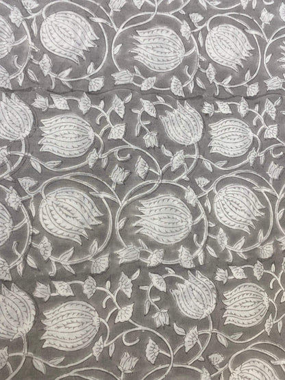 Indian Cotton Block Print Fabric by the Yard -Sewing and Quilting Fabric - Maple Village Lane