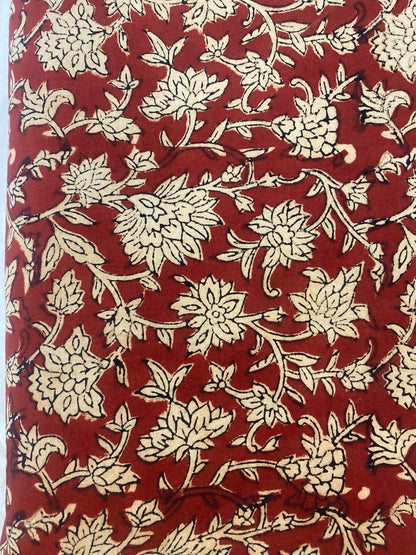 Indian Cotton Block Print Fabric by the Yard -Sewing and Quilting Fabric - Maple Village Lane