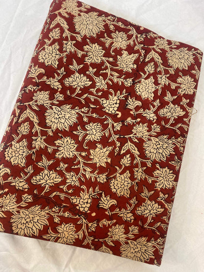 Indian Cotton Block Print Fabric by the Yard -Sewing and Quilting Fabric - Maple Village Lane