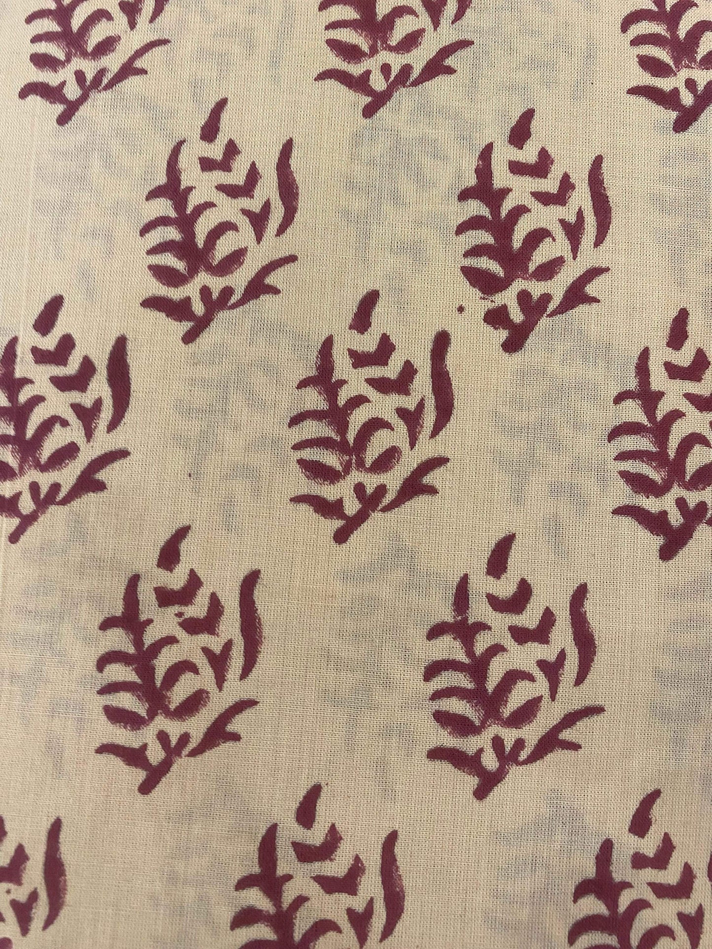 Hand block print, floral print, soft cotton fabric, Fabric modern floral fabric Indian print fabric womens dress fabric, Home Decor Fabric, - Maple Village Lane