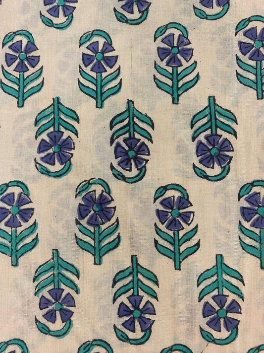 Cotton fabric, Fabric by yard, Hand printed fabric, Block Print Fabric, Indian Fabric