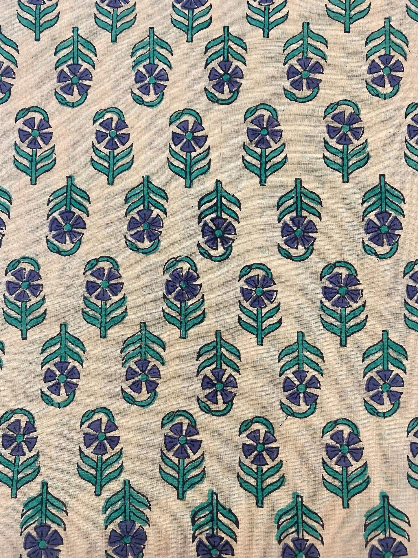 Hand block print, floral print, soft cotton fabric, Fabric modern floral fabric Indian print fabric womens dress fabric, Home Decor Fabric, - Maple Village Lane