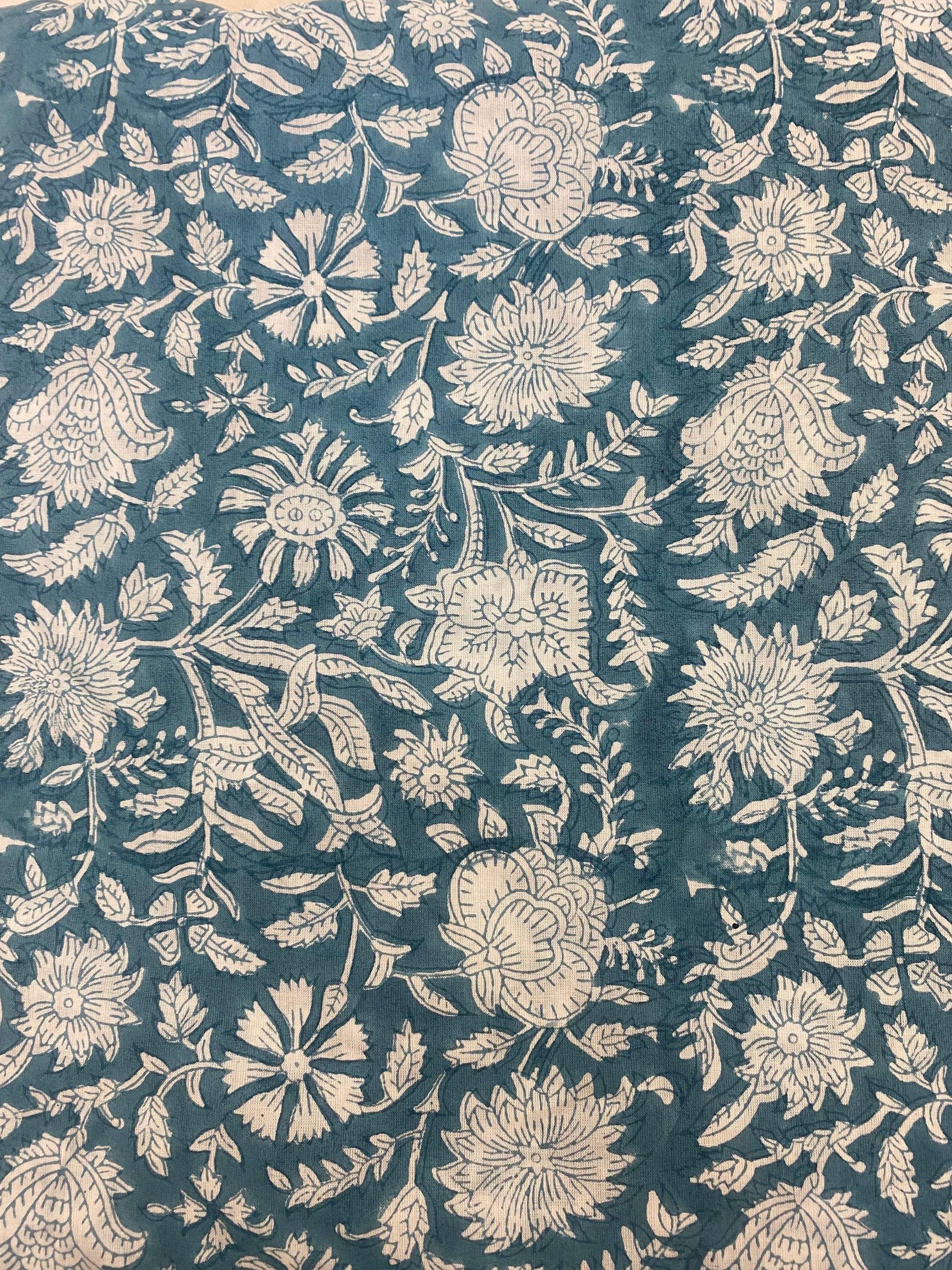 Cotton fabric, Fabric by yard, Hand printed fabric, Block Print Fabric, Indian Fabric