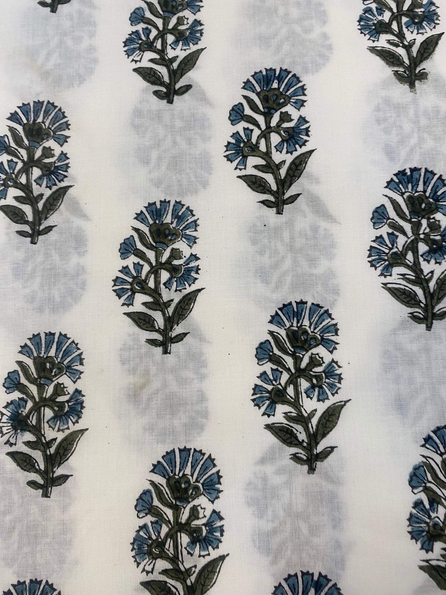 Hand block print, floral print, soft cotton fabric, Fabric modern floral fabric Indian print fabric womens dress fabric, Home Decor Fabric, - Maple Village Lane