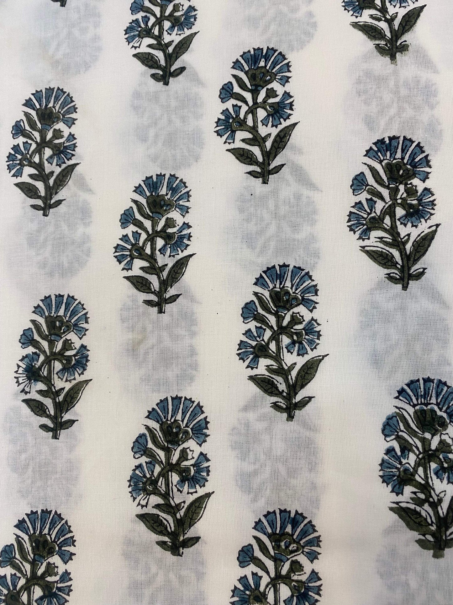 Hand block print, floral print, soft cotton fabric, Fabric modern floral fabric Indian print fabric womens dress fabric, Home Decor Fabric, - Maple Village Lane