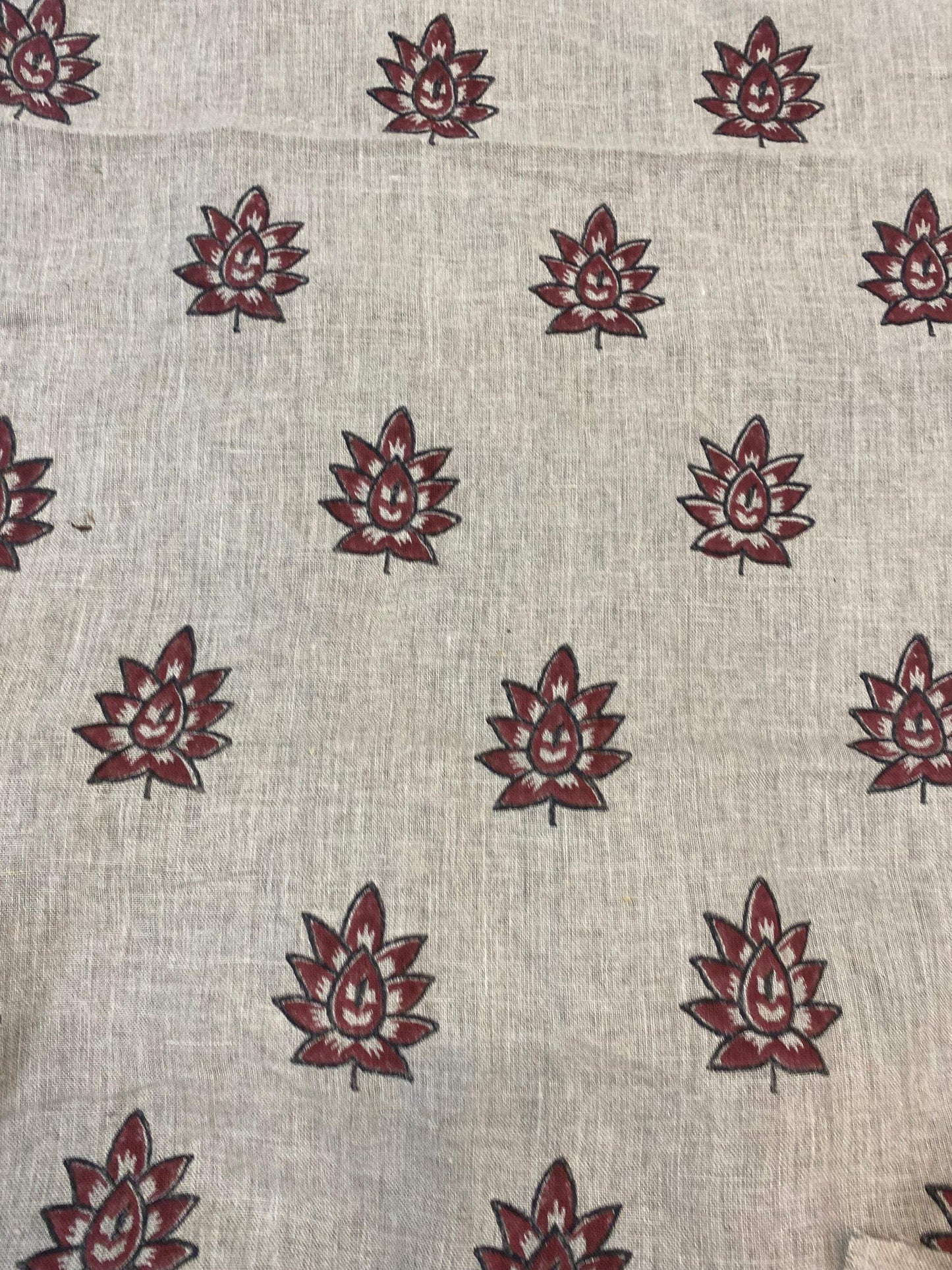 58" inches Indian Hand Block Print Fabric, Indian Linen Fabric, Block Print Fabric, Designer Floral Printing Fabric, Upholstery fabric,