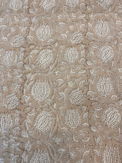 58" inches Hand Block Printed Linen Fabric , Home Decor Best Linen Fabric for decor, pillows ,upholstery, curtain Fabric , Chair Fabric Use