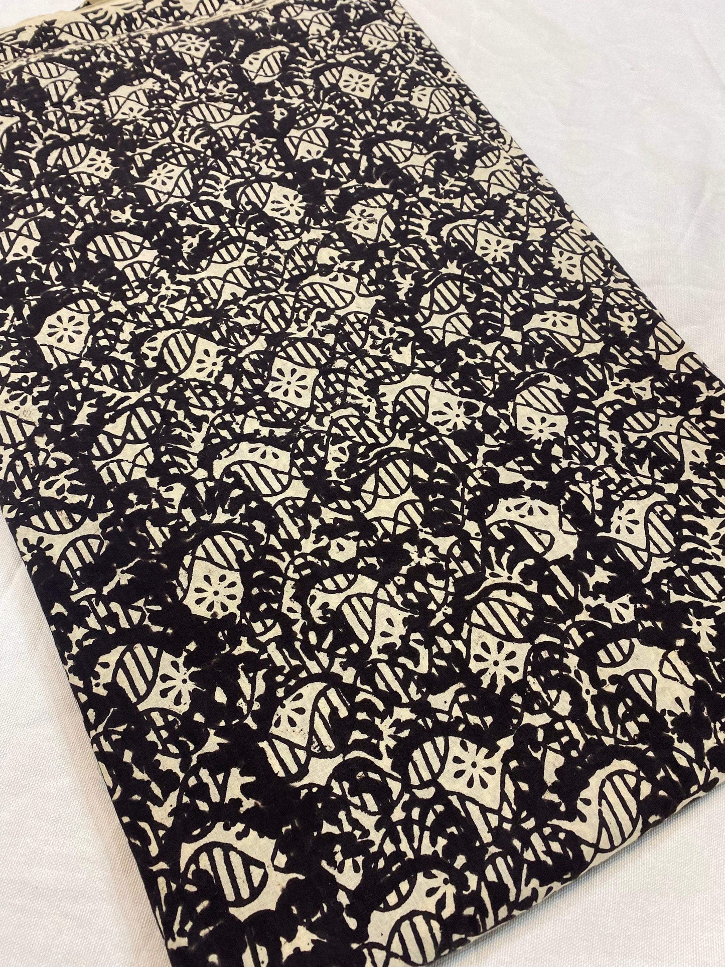 Beautiful Hand Block Printed Fabric, Cotton Fabric, Indian Fabric, fabric by yard, Block Printed Cotton womens clothing - Maple Village Lane