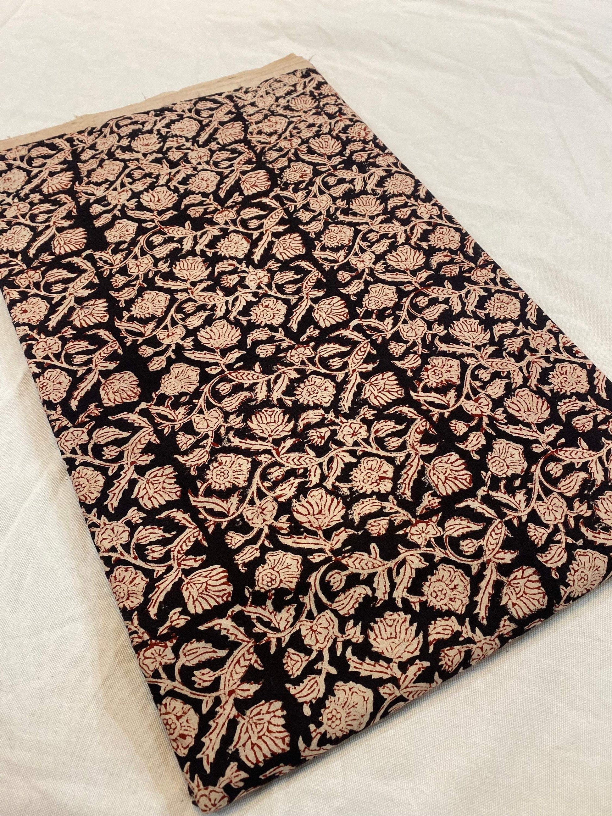 Beautiful Hand Block Printed Fabric, Cotton Fabric, Indian Fabric, fabric by yard, Block Printed Cotton womens clothing - Maple Village Lane