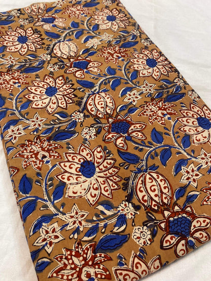 Beautiful Hand Block Printed Fabric, Cotton Fabric, Indian Fabric, fabric by yard, Block Printed Cotton womens clothing - Maple Village Lane