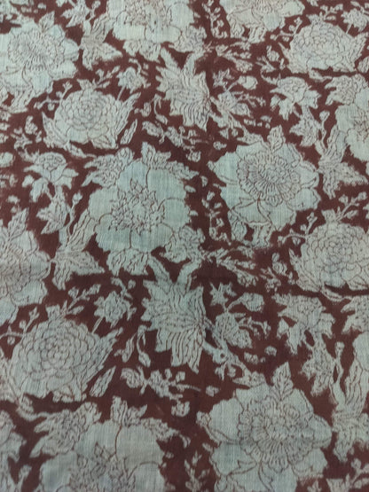 58" inches Indian Hand Block Print Fabric, Indian Linen Fabric, Block Print Fabric, Designer Floral Printing Fabric, Upholstery fabric,