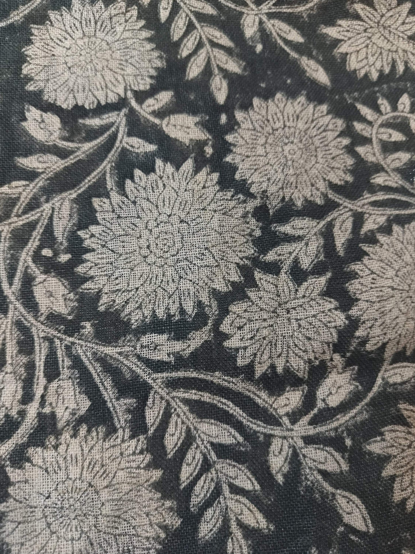 58" inches Indian Hand Block Print Fabric, Indian Linen Fabric, Block Print Fabric, Designer Floral Printing Fabric, Upholstery fabric,