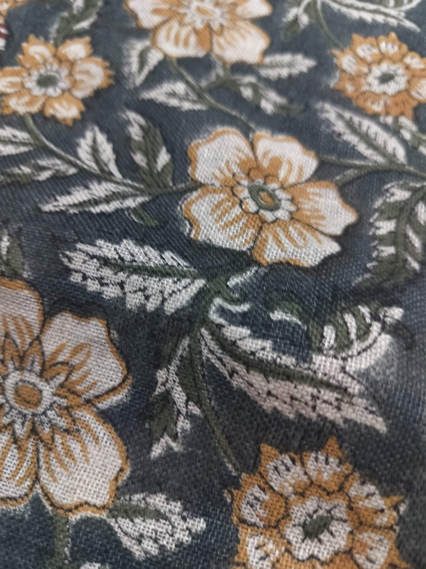 58" inches Indian Hand Block Print Fabric, Indian Linen Fabric, Block Print Fabric, Designer Floral Printing Fabric, Upholstery fabric,