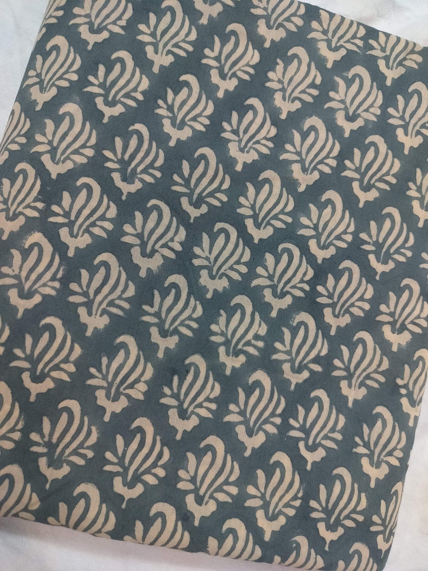 Beautiful Hand Block Printed Fabric, Cotton Fabric, Indian Fabric, fabric by yard, Block Printed Cotton womens clothing - Maple Village Lane