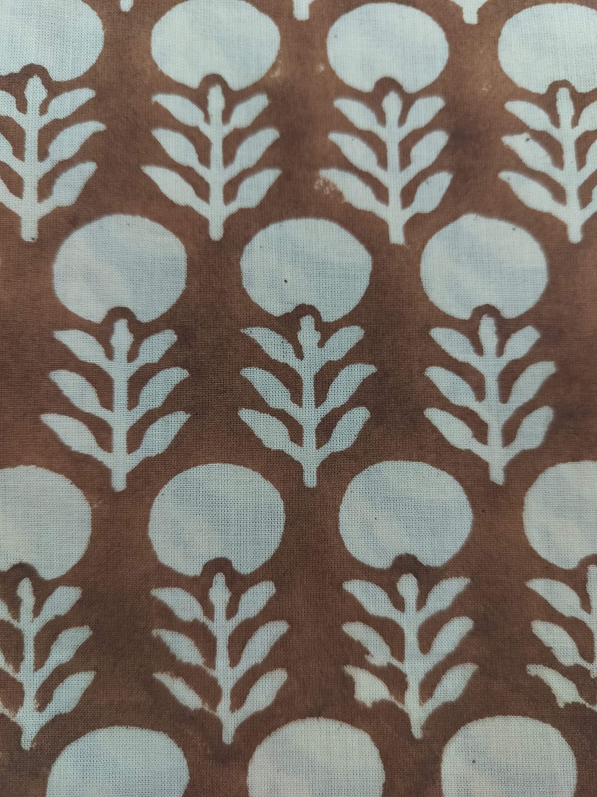 Beautiful Hand Block Printed Fabric, Cotton Fabric, Indian Fabric, fabric by yard, Block Printed Cotton womens clothing - Maple Village Lane