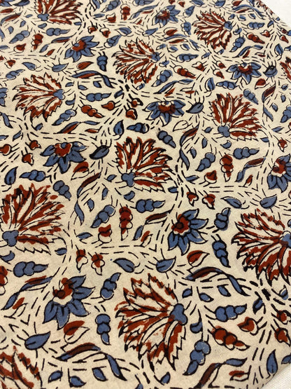 Beautiful Hand Block Printed Fabric, Cotton Fabric, Indian Fabric, fabric by yard, Block Printed Cotton womens clothing - Maple Village Lane