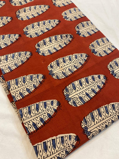 Beautiful Hand Block Printed Fabric, Cotton Fabric, Indian Fabric, fabric by yard, Block Printed Cotton womens clothing - Maple Village Lane