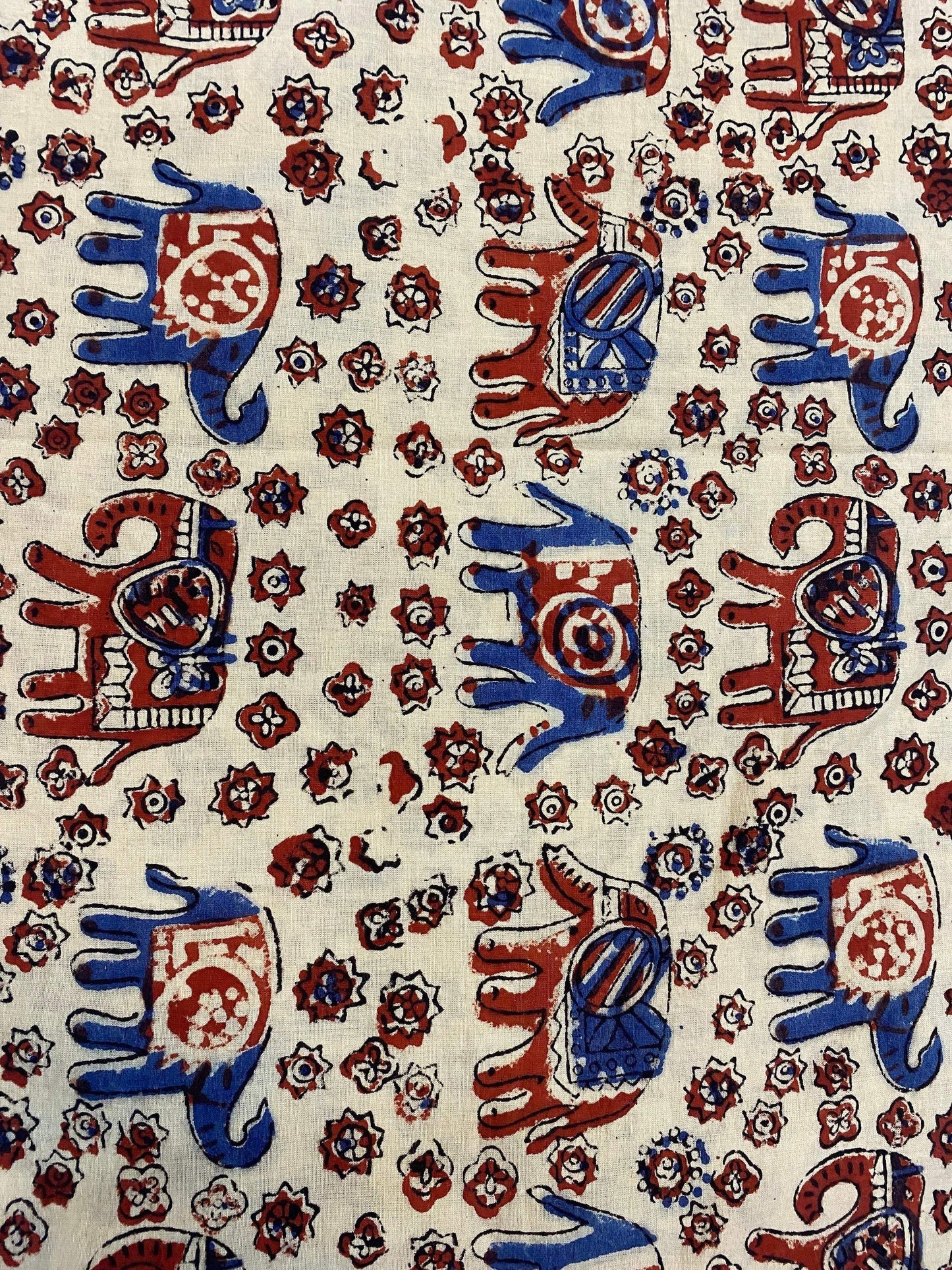 Beautiful Hand Block Printed Fabric, Cotton Fabric, Indian Fabric, fabric by yard, Block Printed Cotton womens clothing - Maple Village Lane