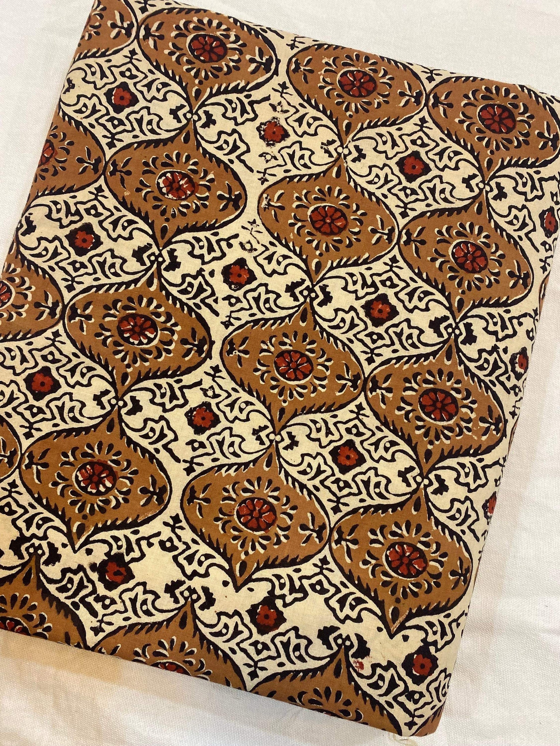 Beautiful Hand Block Printed Fabric, Cotton Fabric, Indian Fabric, fabric by yard, Block Printed Cotton womens clothing - Maple Village Lane