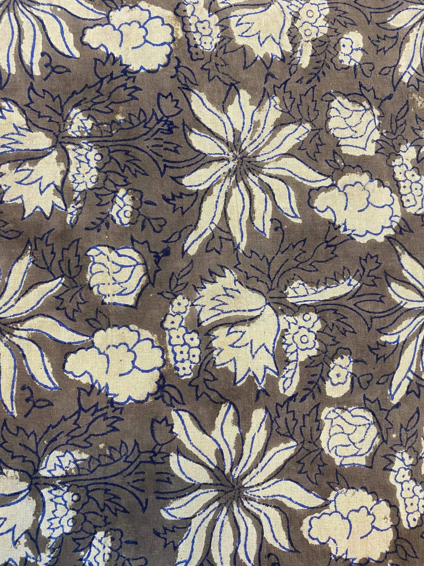 Beautiful Hand Block Printed Fabric, Cotton Fabric, Indian Fabric, fabric by yard, Block Printed Cotton womens clothing - Maple Village Lane