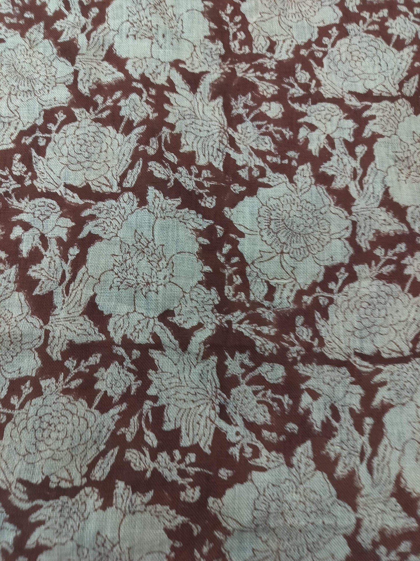 58" inches Indian Hand Block Print Fabric, Indian Linen Fabric, Block Print Fabric, Designer Floral Printing Fabric, Upholstery fabric,